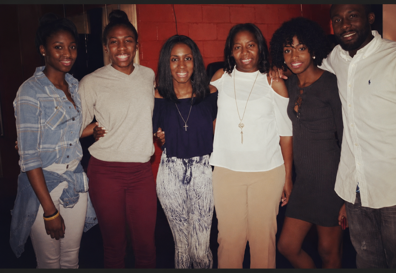 Auguree with her family